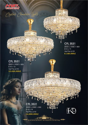 Đèn chùm pha lê Hufa CFL 3531