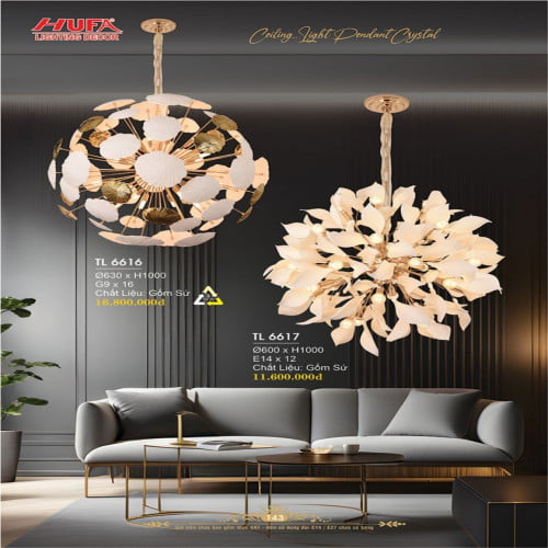 Đèn thả LED Hufa TL 6616, TL 6617