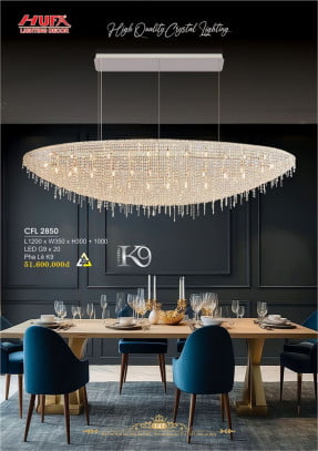 Đèn chùm pha lê Hufa CFL 2850