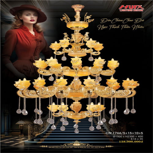 Đèn chùm nến Hufa CN 1766/5+15+10+5