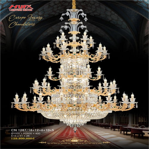 Đèn chùm nến Hufa CN 1287/18+12+6+10+5