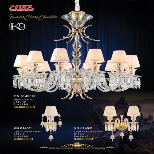 Đèn chùm nến Hufa CN 8145/12, VN 8145/1, VN 8145/2