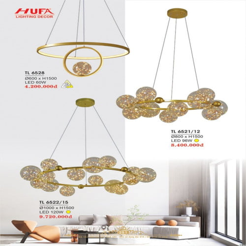 Đèn thả LED Hufa TL 6528, TL 6521/12, TL 6522/15