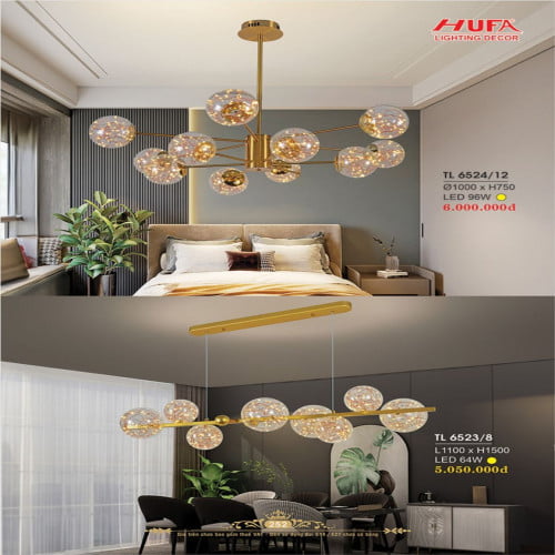 Đèn thả LED Hufa TL 6524/12, TL 6523/8