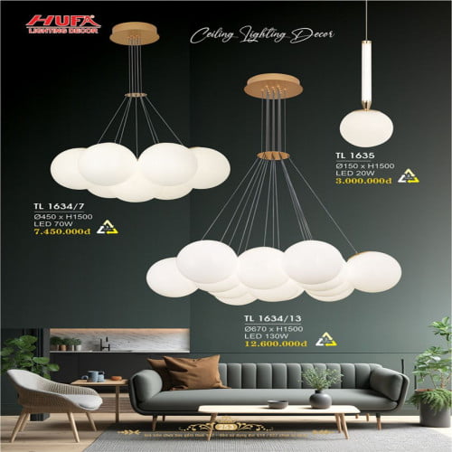 Đèn thả LED Hufa TL 1634/7, TL 1634/13, TL 1635