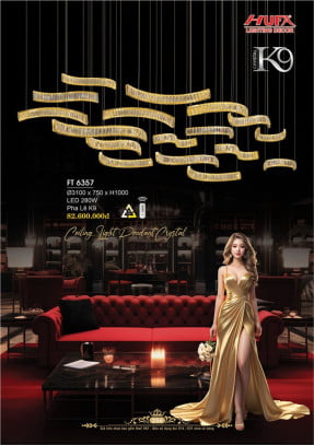 Đèn thả pha lê Hufa FT 6357