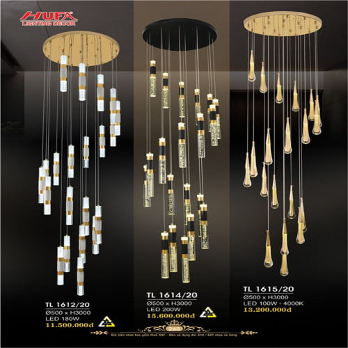 Đèn thả thông tầng Hufa TL 1612/20, TL 1614/20, TL 1615/20