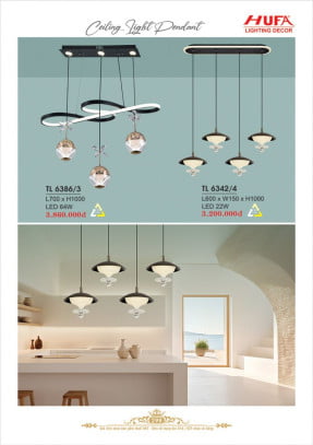 Đèn thả LED Hufa TL 6386/3, TL 6342/4