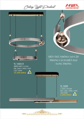Đèn thả LED Hufa TL 1623/2, TL 1625