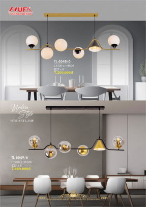 Đèn thả LED Hufa TL 6548/6, TL 6549/6