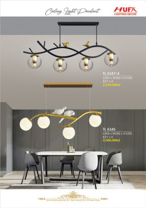 Đèn thả LED Hufa TL 6347/4, TL 6345