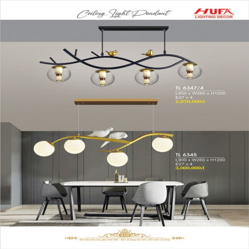 Đèn thả LED Hufa TL 6347/4, TL 6345