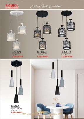 Đèn thả LED Hufa TL 1346/3, TL 1356/3, TL 1354/3, TL 301/3