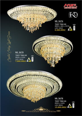 Đèn mâm LED Hufa ML 3676, ML 3678