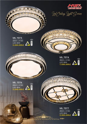 Đèn mâm LED Hufa ML 7073, ML 7074, ML 7076, ML 7077