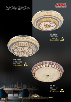 Đèn mâm LED Hufa ML 7036, ML 7039, ML H114