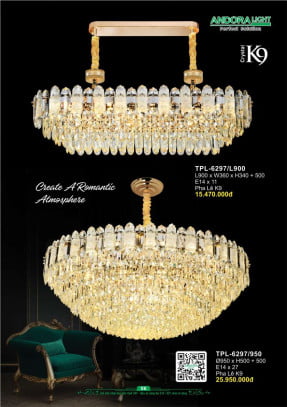 Đèn chùm Andora Light TPL-6297/L900, TPL-6297/950