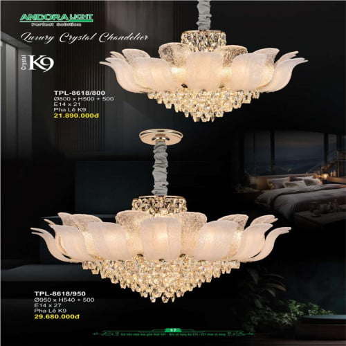Đèn chùm Andora Light TPL-8618/800, TPL-8618/950