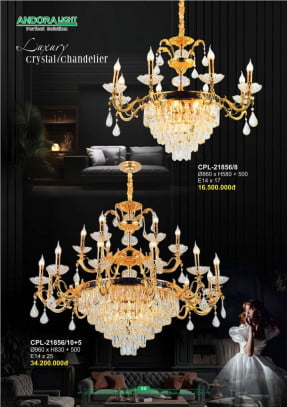 Đèn chùm Andora Light CPL-21856/8, CPL-21856/10+5