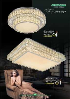 Đèn mâm pha lê Andora Light MPL-7303/500, MPL-7303/L820