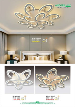 Đèn mâm Andora Light ML-6116/8+4, ML-6116/5, ML-6116/6+3