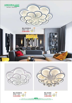 Đèn mâm Andora Light ML-6125/8+8, ML-6125/6+6, ML-6125/8
