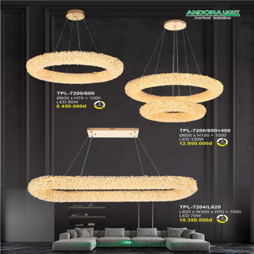 Đèn thả Andora Light TPL-7200, TPL-7204