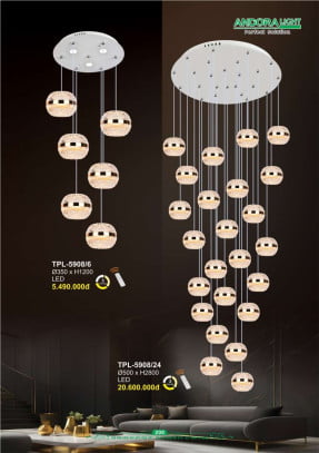 Đèn thả Andora Light TPL-5908/6, TPL-5908/24