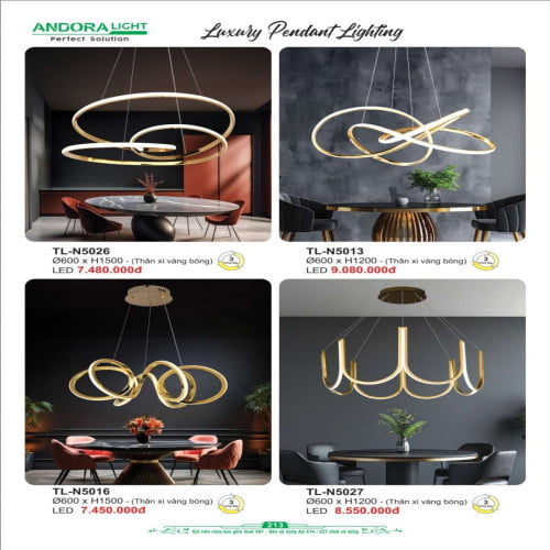 Đèn thả Andora Light TL-N5026, TL-N5013, TL-N5016, TL-N5027