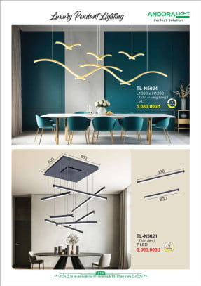 Đèn thả Andora Light TL-N5024, TL-N5021