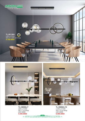Đèn thả Andora Light TL-9013BK, TL-H8092L/7, TL-H8092L/10