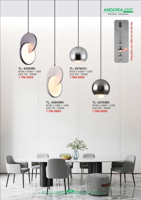 Đèn thả Andora Light TL-6395, TL-6276