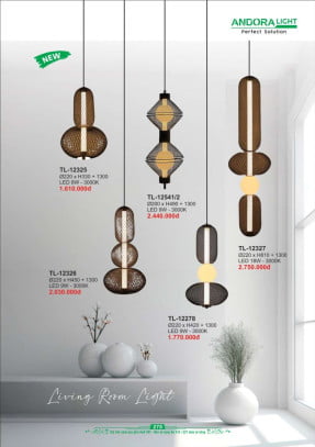 Đèn thả Andora Light TL-12325, TL-12326, TL-12541/2, TL-12327, TL-12278