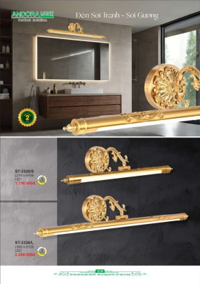 Đèn soi tranh - soi gương Andora Light ST-3326/S, ST-3326/L