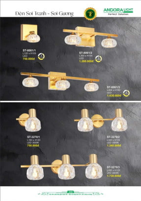 Đèn soi tranh - soi gương Andora Light ST-8061, ST-3270