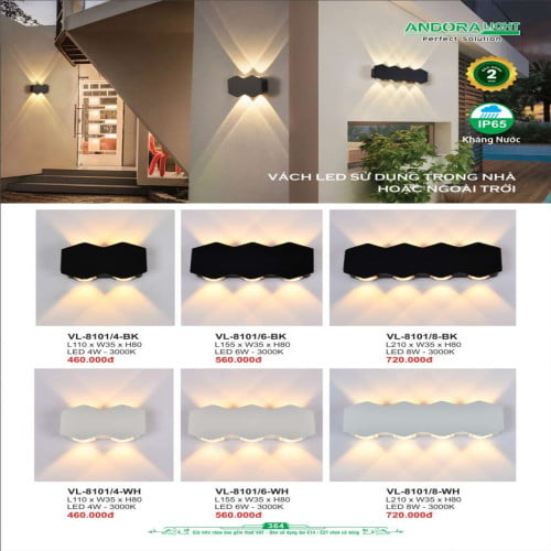 Đèn vách Andora Light VL-8101