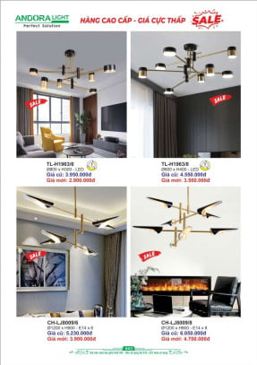Đèn thả Andora Light TL-H1963, CH-LJ8009