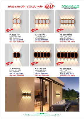 Đèn vách Andora Light VL-8220