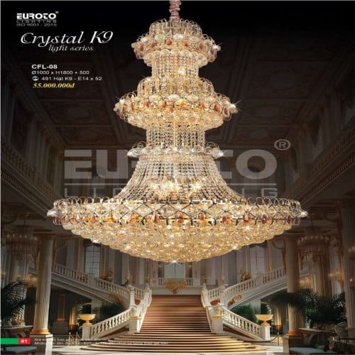 Đèn chùm pha lê Euroto CFL-08