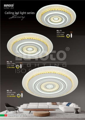 Đèn mâm led Euroto ML-11, ML-12, ML-13