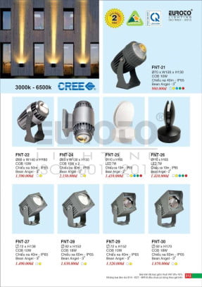Đèn chiếu tia Euroto FNT-21, FNT-22, FNT-24, FNT-25, FNT-26, FNT-27, FNT-28, FNT-29, FNT-30