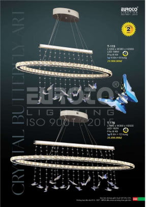 Đèn thả Euroto T-115, T-116