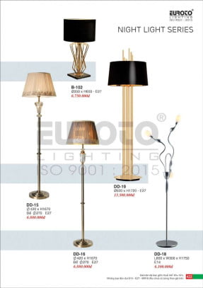Đèn bàn Euroto DD-15, DD-16, DD-18, DD-19, B-102