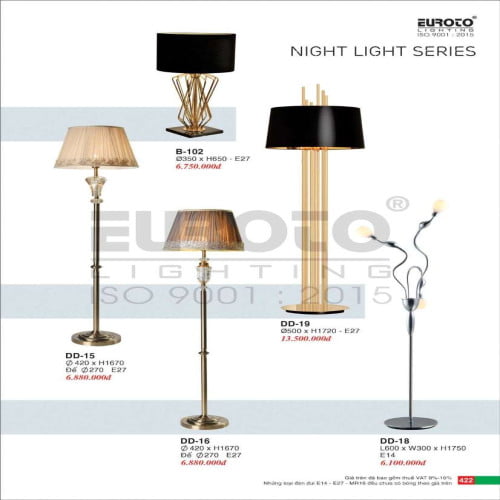 Đèn bàn Euroto DD-15, DD-16, DD-18, DD-19, B-102