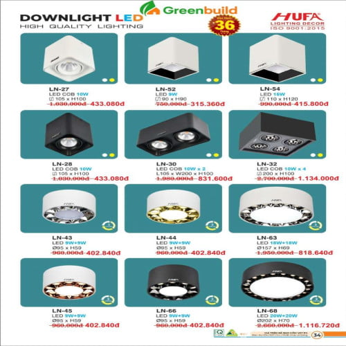 Hufa LN-27, LN-28, LN-30, LN-32, LN-43, LN-44, LN-45, LN-52, LN-54, LN-63, LN-66, LN-68