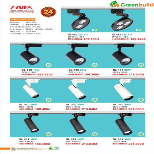Hufa SL-52, SL-53, SL 110, SL 120, SL 130, SL 210, SL 220, SL 230, SL 211, SL 221, SL 231