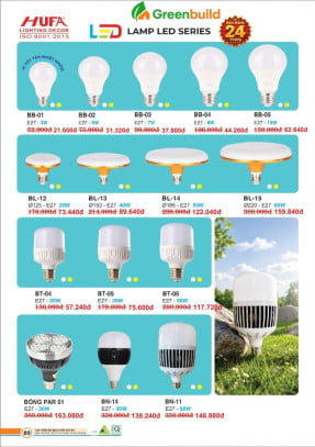Hufa BÓNG ĐÈN LED BB, BL, BT, BN, PAR 01
