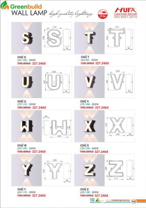 Hufa CHỮ S, CHỮ T, CHỮ U, CHỮ V, CHỮ W, CHỮ X, CHỮ Y, CHỮ Z