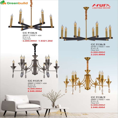 Hufa CC 9136/6, CC 9136/8, CC 9137/9, CC 9138/9