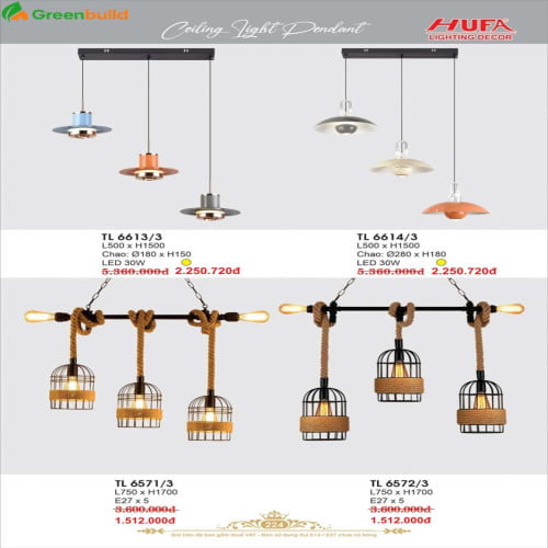 Hufa TL 6613/3, TL 6614/3, TL 6571/3, TL 6572/3